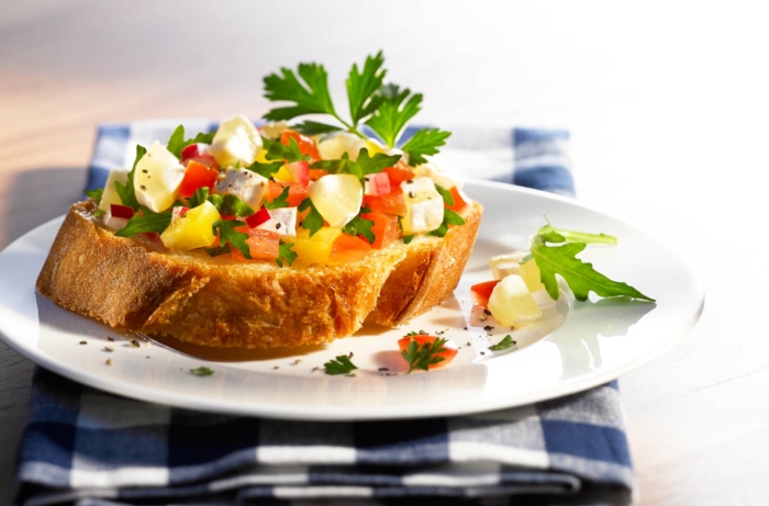 Bruschetta aufTeller
